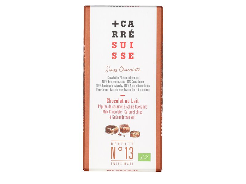 Carré Suisse Chocolat au Lait Caramel chips sea salt 90g