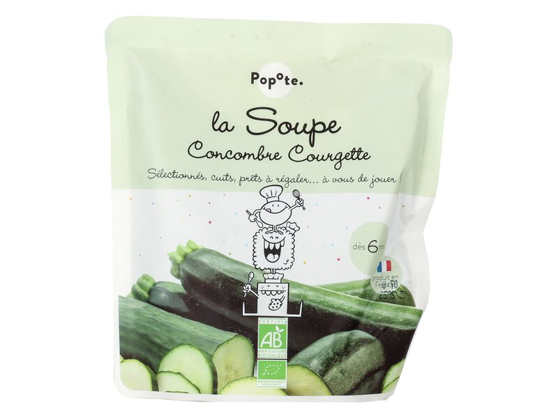 Popote Bebe la Soupe Concombre Courgette bio 190g