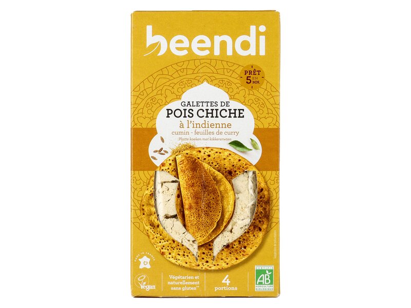 Beendi Lentille Galettes de Pois Chiche á l' Indienne 250g