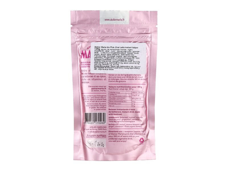 Atelier Marta Organic Pink Chai Latte 125g