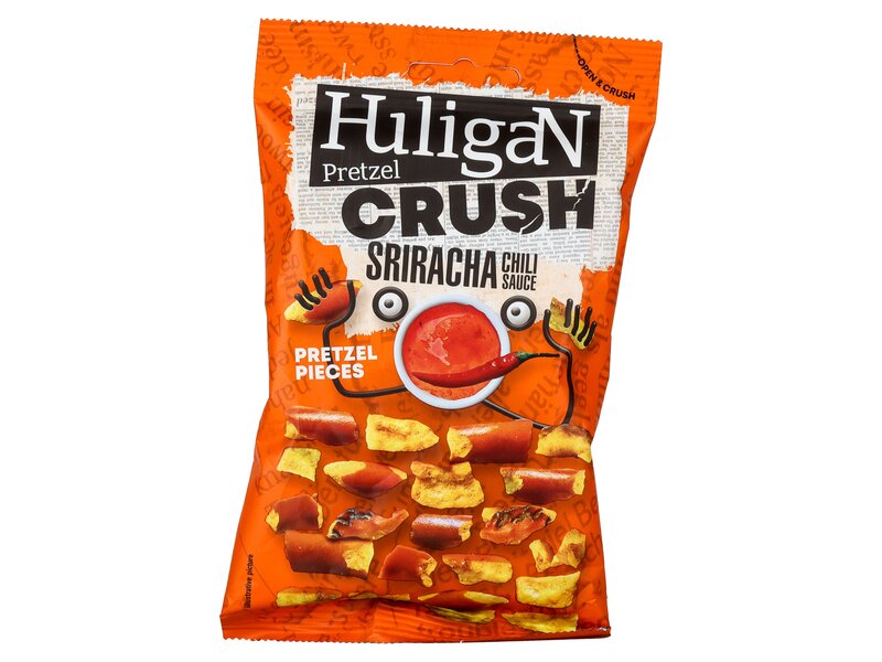 Huligan Pretzel Crush Perecdarabok sriracha chili ízesítéssel 65g