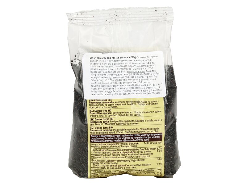 Smart Organic Black Quinoa 250g
