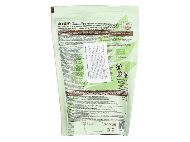 Dragon Superfoods Organic Green Detox Mix 200g