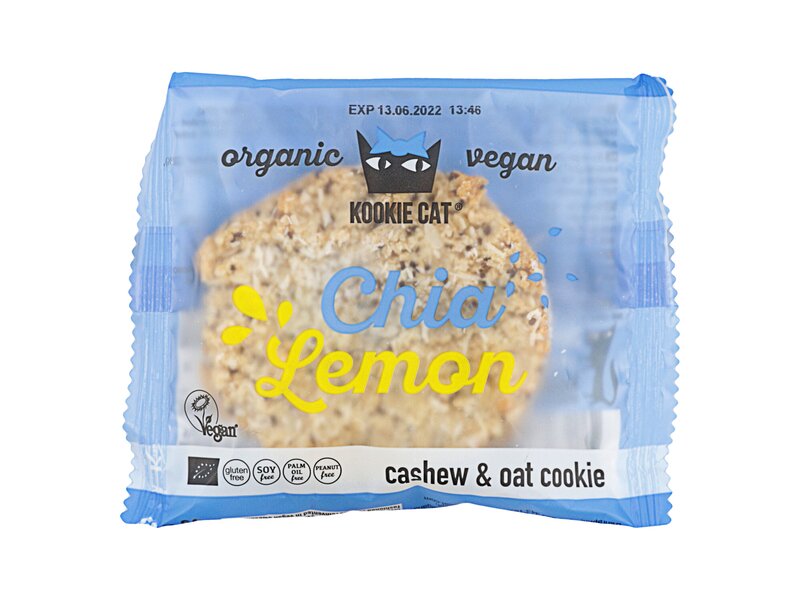 Kookie Cat Organic Cookie Chia & Lemon 50g