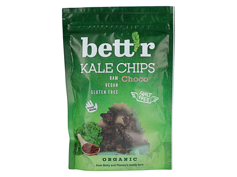 Bett'r Organic Kale Chips Chocolate & Almond 30g