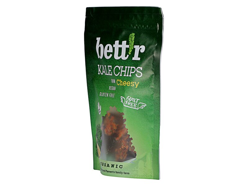 Bett'r Organic Kale Chips with Vegan cheese & pepper 30g