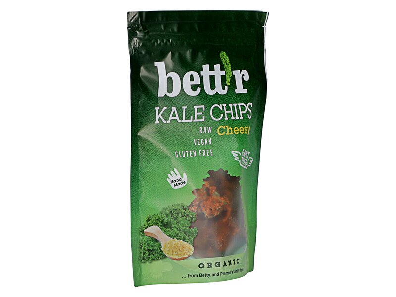 Bett'r Organic Kale Chips with Vegan cheese & pepper 30g