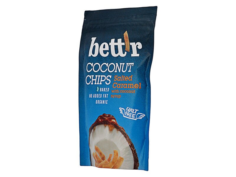 Bett'r Organic Coconut Chips Salted Caramel 70g