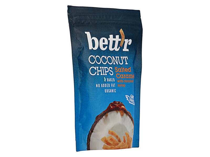 Bett'r Organic Coconut Chips Salted Caramel 70g
