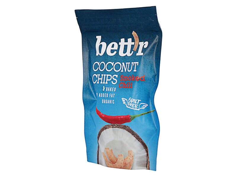 Bett'r Organic Coconut Chips Smoked Chili 70g