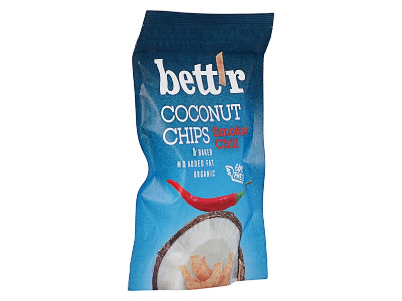 Bett'r Organic Coconut Chips Smoked Chili 70g