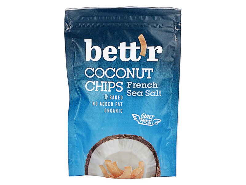Bett'r Organic Coconut Chips French Sea Salt 70g