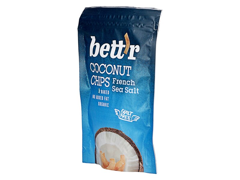 Bett'r Organic Coconut Chips French Sea Salt 70g