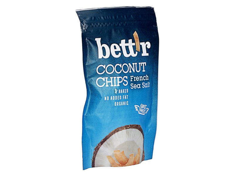 Bett'r Organic Coconut Chips French Sea Salt 70g