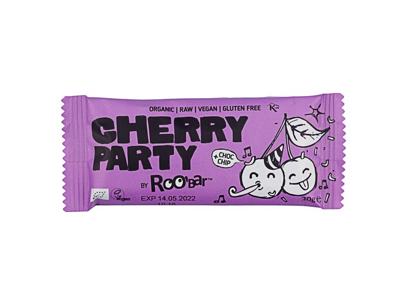 Roobar Organic Bar Raw Cherry Party 30g