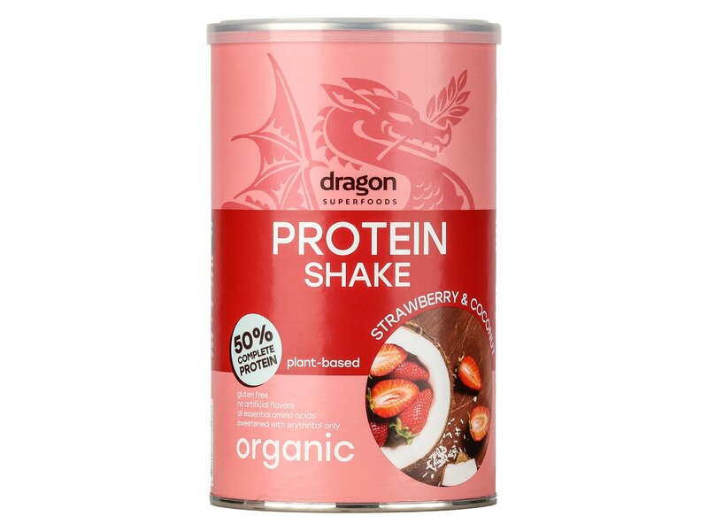 Dragon Superfoods Organic  protein shake strawberry&coconut 450g