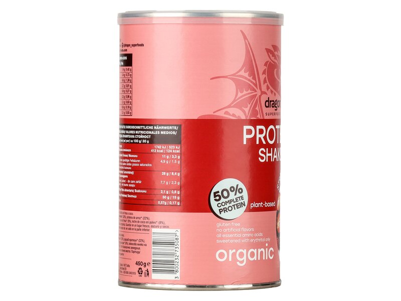 Dragon Superfoods Organic  protein shake strawberry&coconut 450g