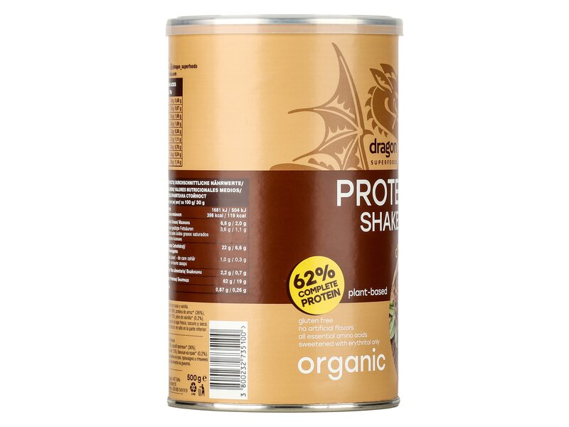 Dragon Superfoods Organic protein shake cacao&vanilla 500g