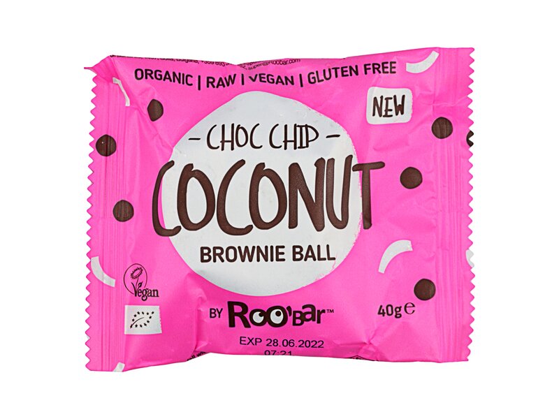 Roobar Organic Brownie Ball Chop Chop Coconut 40g