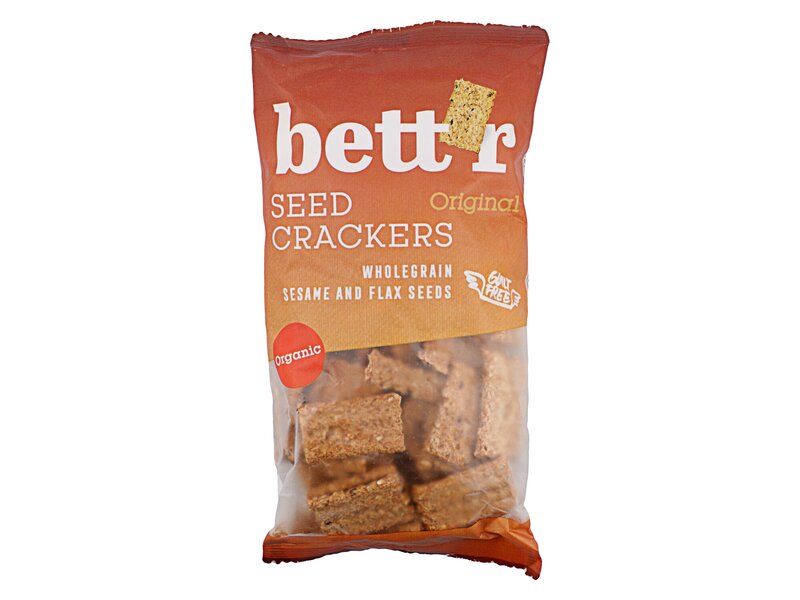 Bett'r Organic Crackers Wholegrain with coconut oil 150g