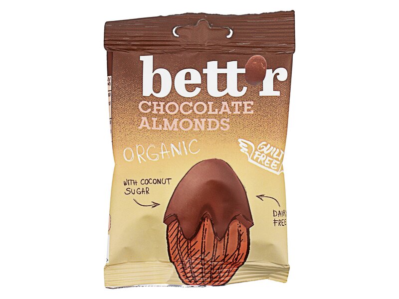 Bett'r Organic Chocolate Almonds 40g
