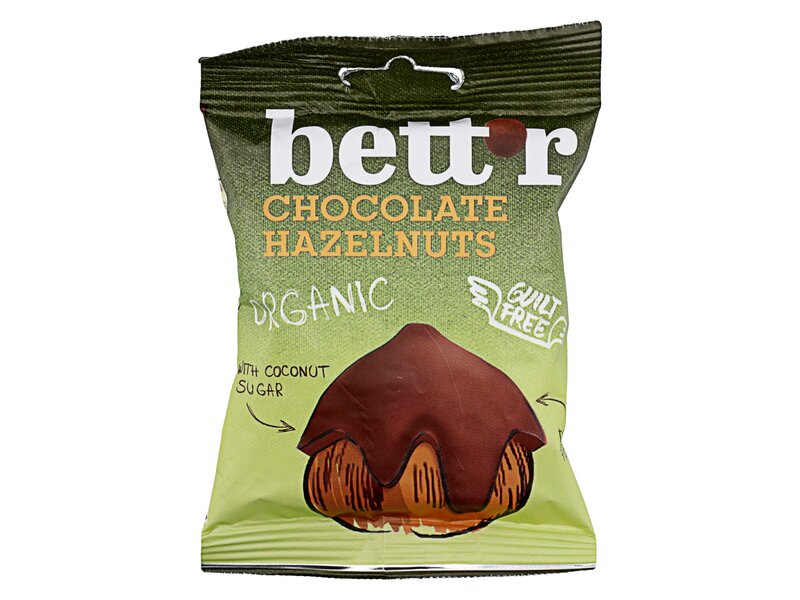 Bett'r Organic Chocolate Hazelnuts 40g