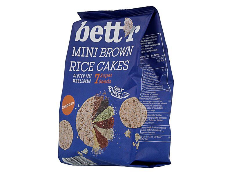 Bett'r Organic Rice Rolls 7 Super Seeds 50g