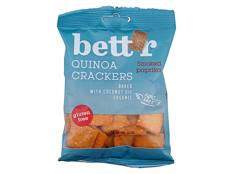 Bett'r Organic Quinoa Crackers Smoked Paprika 100g
