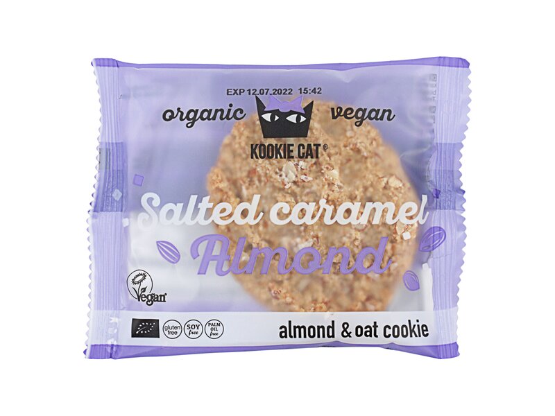 Kookie Cat Organic Cookie Caramel Almond 50g