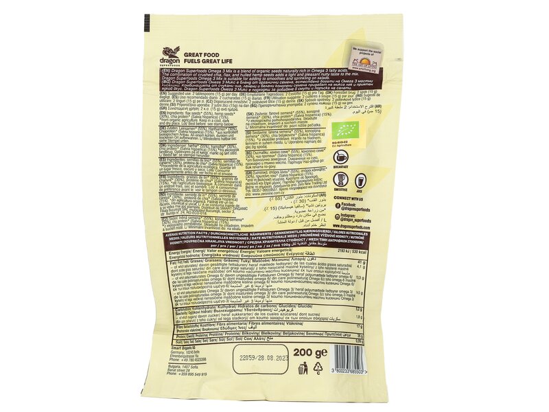 Dragon Superfoods Bio Omega 3 magkeverék 200g