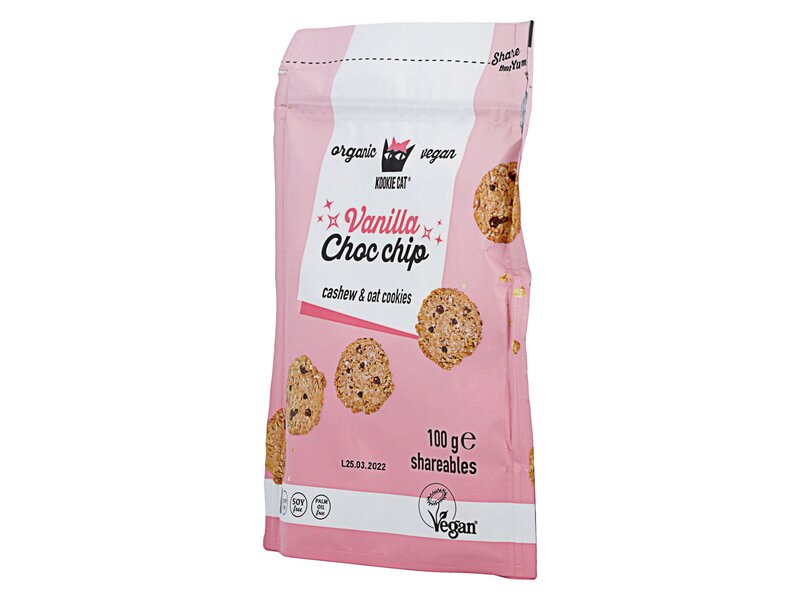 Kookie Cat Organic Mini Cookie Vanilla Choc Chip 100g