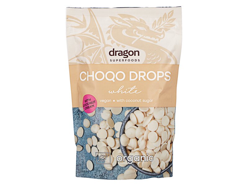 Dragon Superfoods Organic White choqo drops 250g