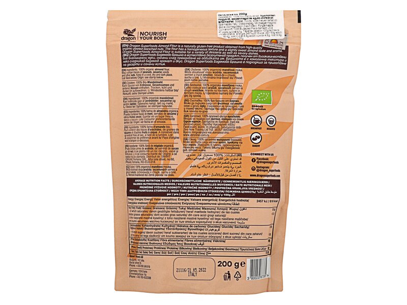 Dragon Superfoods Organic Almond Flour 200g