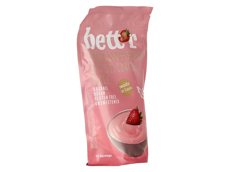 Bett'r Pudding Mix Strawberry 150g