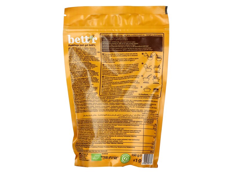 Bett'r Pudding Mix Vanilla 150g
