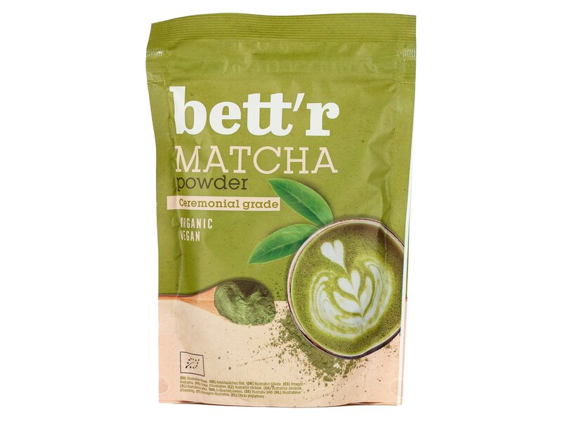 Bett'r Organic Matcha Powder Ceremonial Grade 100g