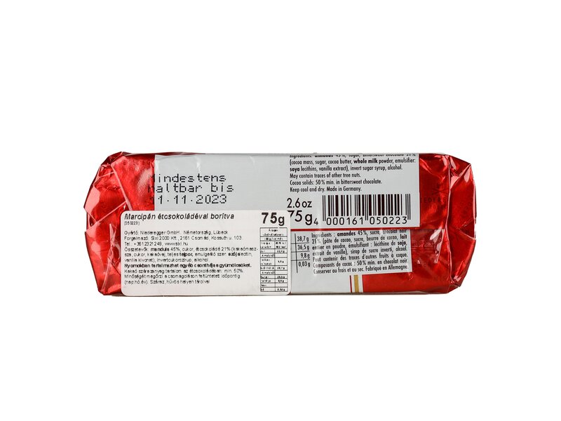 Niederegger Lubeck marcipán étcsokoládéval borítva 75g