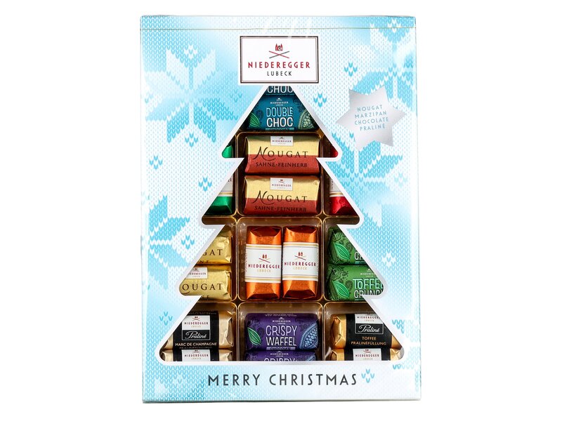 Niederegger Karácsonyi Master Marcipán válogatás 300g (kék fenyős)