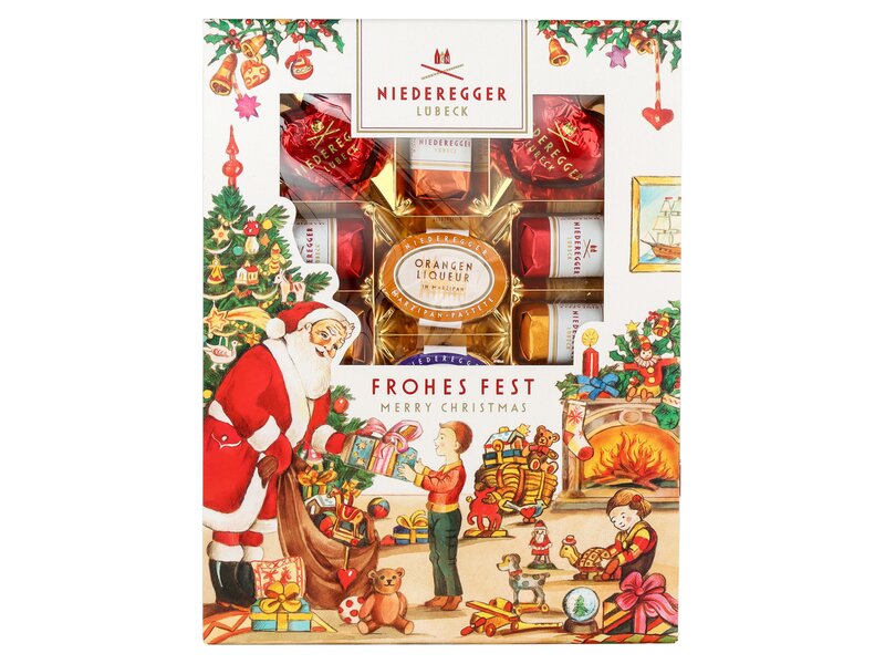 Niederegger Étcsokis kis Karácsonyi marcipán válogatás 182g (320159)