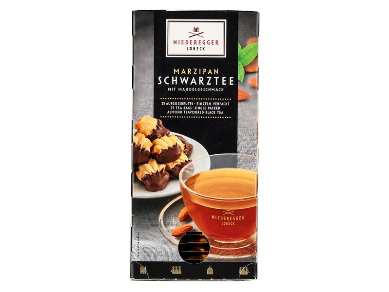 Niederegger Ízesített fekete tea - marcipán 43,75g