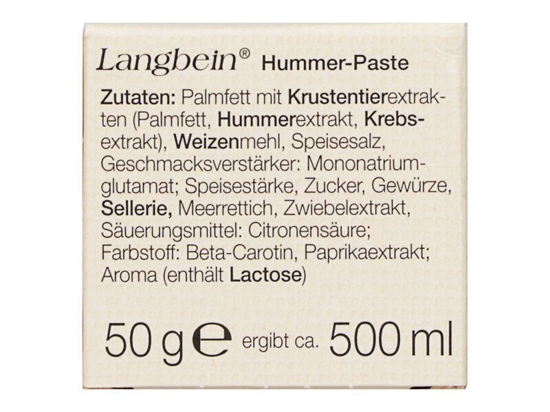 Jürgen Langbein Krebs / Hummerpaste 50g