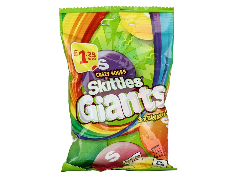 Skittles Giants Vegan Sours 116g