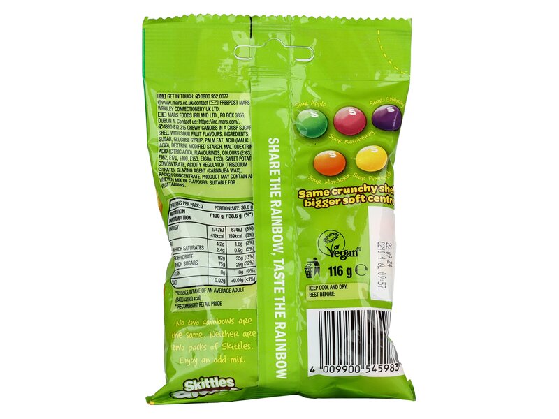 Skittles Giants Vegan Sours 116g