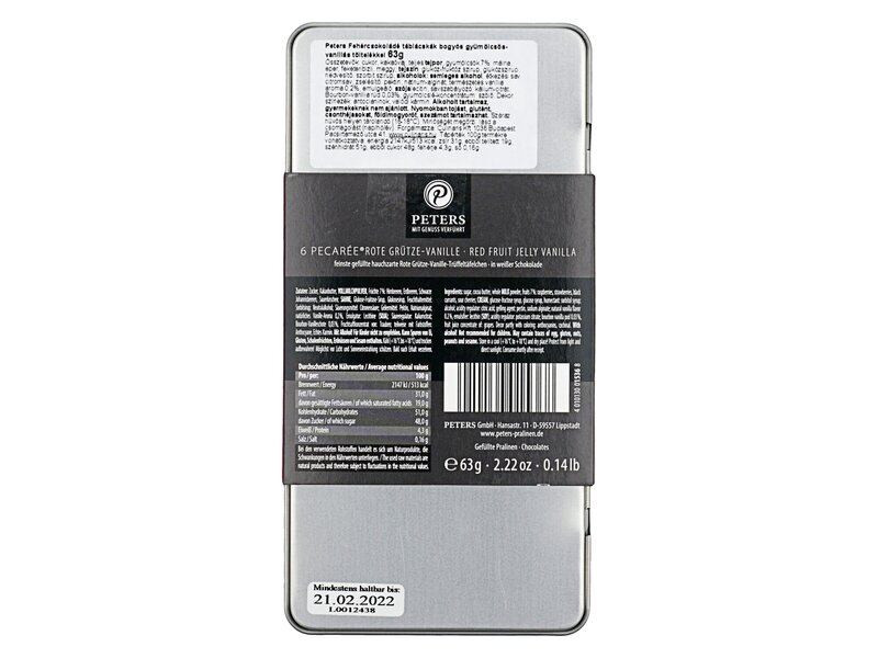 Peters Pecaré Rote Grütze Vanille 63g
