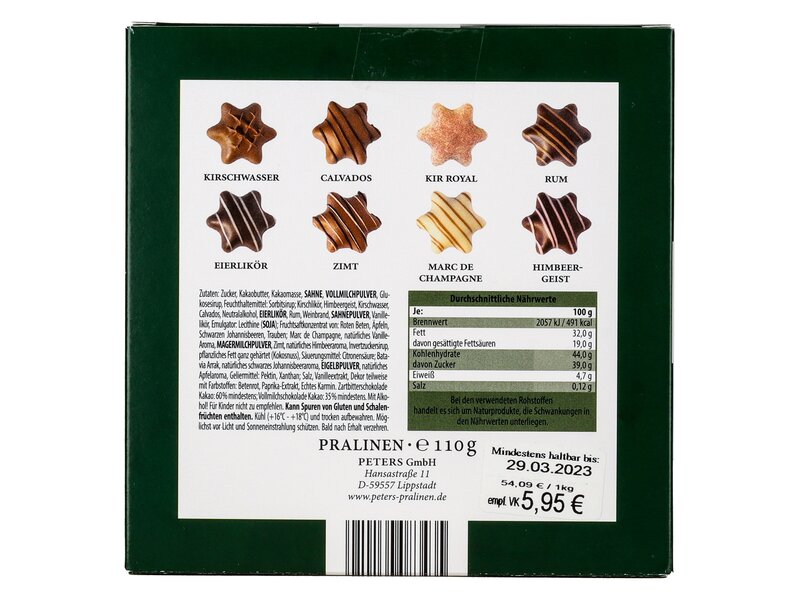 Peters Sternstunde Magic moments mit alkohol 110g