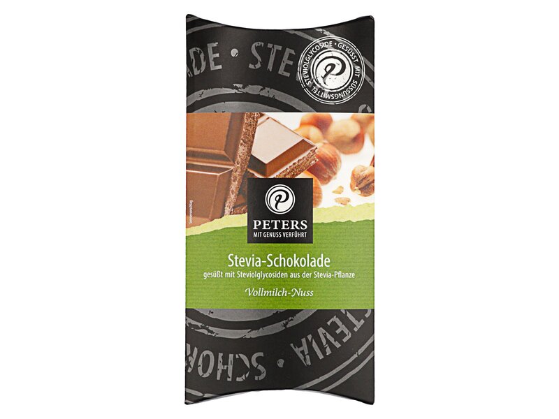 Peters Stevia Vollmilch-Nuss 85g