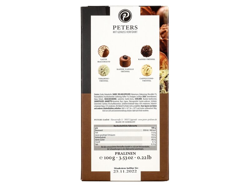 Peters Kaffee-Kollektion Pralinen 100g