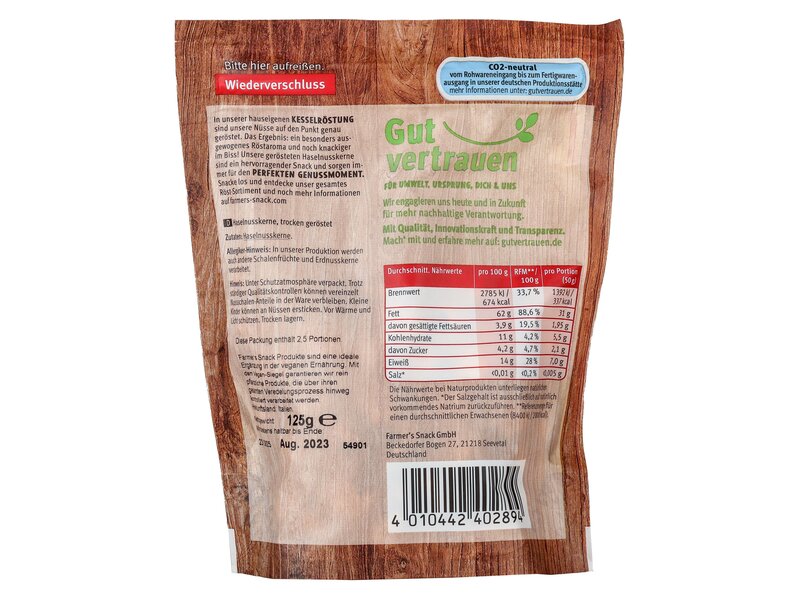 Farmer's Italian Hazelnut roasted 125g