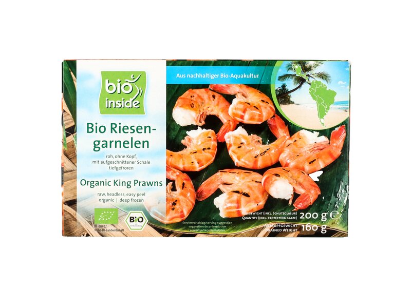 BioInside** Organic King Prawns 200g