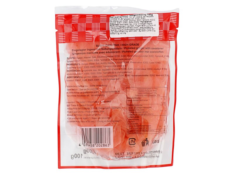Daruma Sushi Gari sushigyömbér pink 100g